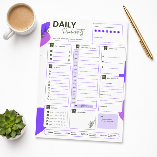 Daily To-Do Planner: Work Edition Notepad