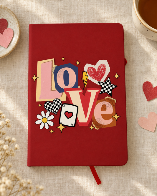 LOVE LOVE Collage Notebook