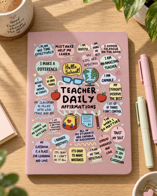 Teacher Daily Affirmations Notebook