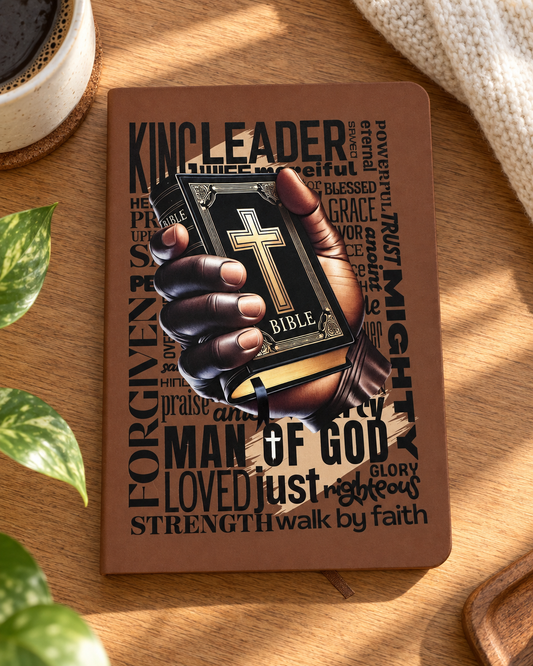 Man of God Faith Notebook — Brown Cover