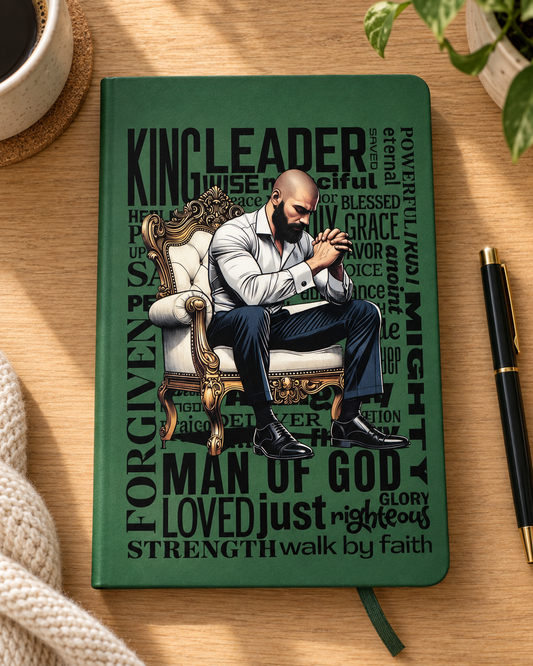 Man of God Prayer & Faith Notebook — Green Cover